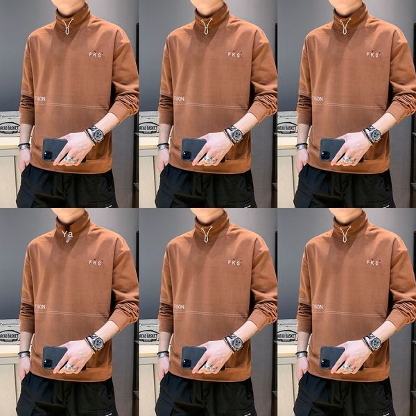 long-sleeved long-sleeved sweateryouth sweater men's trendy brand ins spring and autumn semi-high collar knitted casual t-shirt base sh, Black
long-sleeved long-sleeved sweateryouth sweater men's trendy brand ins spring and autumn semi-high collar knitted casual t-shirt base sh, Black