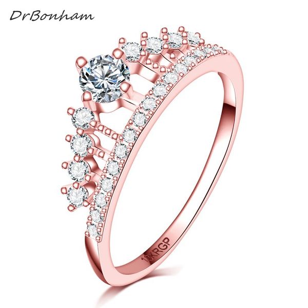 drbonham full clear zircon stone princess queen 18krgp stamp rose gold filled crown ring wedding women girls anillo dr1719, Golden;silver
drbonham full clear zircon stone princess queen 18krgp stamp rose gold filled crown ring wedding women girls anillo dr1719, Golden;silver