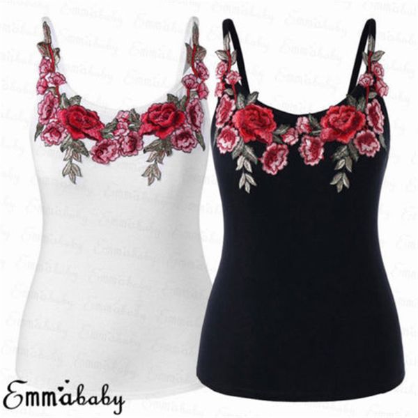 brand new style fashion casual summer women strap embroidery camis vest sleeveless crop, White
brand new style fashion casual summer women strap embroidery camis vest sleeveless crop, White