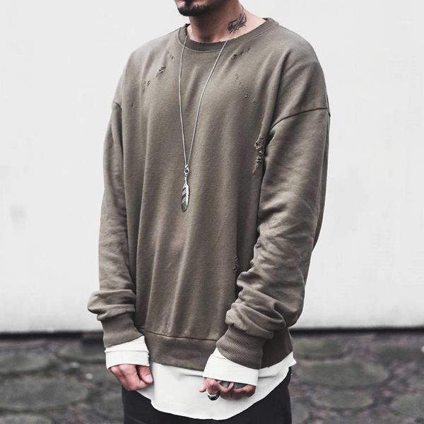 over size loose olive color mens sweatshirts casual males clothing fashion mens designer sweatshirts fashion hole, Black
over size loose olive color mens sweatshirts casual males clothing fashion mens designer sweatshirts fashion hole, Black