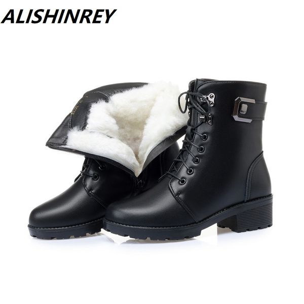 alishinrey ankle boots genuine leather women 2020 new high heel shoes boots shoes women wool winter warm snow lady, Black
alishinrey ankle boots genuine leather women 2020 new high heel shoes boots shoes women wool winter warm snow lady, Black