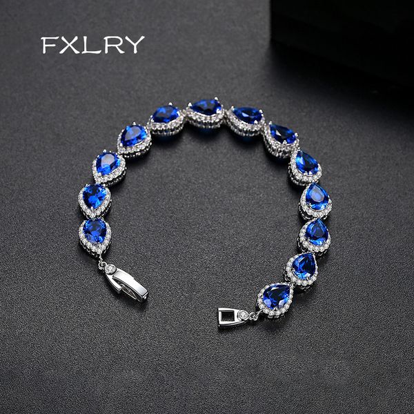 fxlry new arrival elegant women water drop shape strand bracelet cubic zirconia around white gold-color bracelet for women jewe, Black
fxlry new arrival elegant women water drop shape strand bracelet cubic zirconia around white gold-color bracelet for women jewe, Black