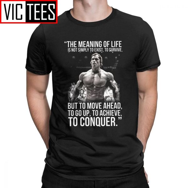 men's t-shirt arnold schwarzenegger arnie conquer tees the meaning of life training lifting bodybuilding muscle t shirt
men's t-shirt arnold schwarzenegger arnie conquer tees the meaning of life training lifting bodybuilding muscle t shirt