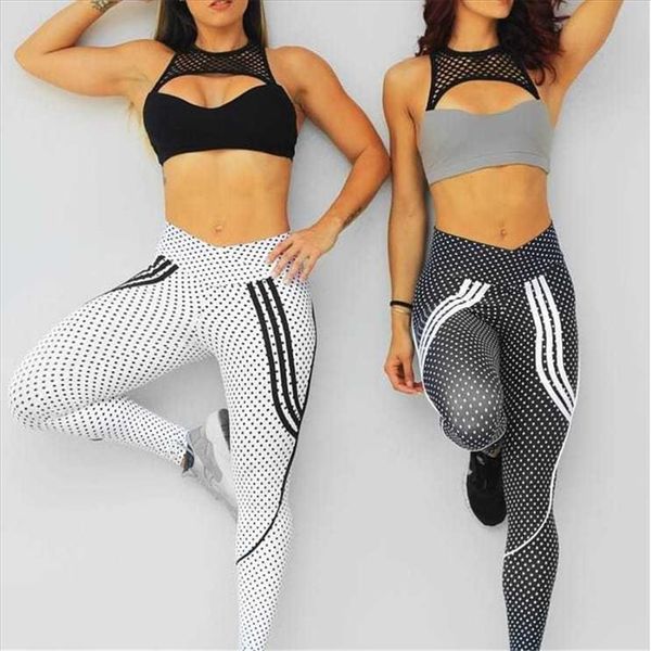 2 styles women spot printing outdoor sporting high waist leggings new style sportswear elastic force slim leggings for ladies, Black
2 styles women spot printing outdoor sporting high waist leggings new style sportswear elastic force slim leggings for ladies, Black