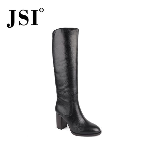 jsi winter women boots pointed toe genuine leather zip knee-high ladies shoes square heel super high heels women boots jc217, Black
jsi winter women boots pointed toe genuine leather zip knee-high ladies shoes square heel super high heels women boots jc217, Black