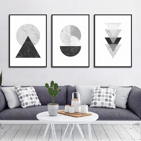 nordic abstract style black and white geometric art drawing living room sofa background wall decoration hanging picture no frame
nordic abstract style black and white geometric art drawing living room sofa background wall decoration hanging picture no frame