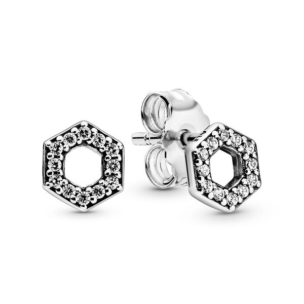 925 sterling silver womens luxury fashion jewelry designer sparkling honeycomb hexagon cubic zirconia diamond stud earrings with pandora box, Golden;silver
925 sterling silver womens luxury fashion jewelry designer sparkling honeycomb hexagon cubic zirconia diamond stud earrings with pandora box, Golden;silver