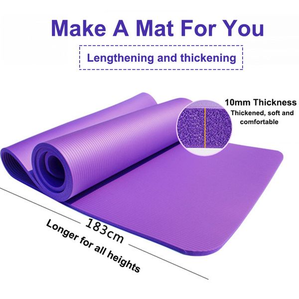 nbr yoga mat 1830*610 10mm thick non slip carpet pilates sports exercise pads for beginner fitness environmental gymnastics mats
nbr yoga mat 1830*610 10mm thick non slip carpet pilates sports exercise pads for beginner fitness environmental gymnastics mats