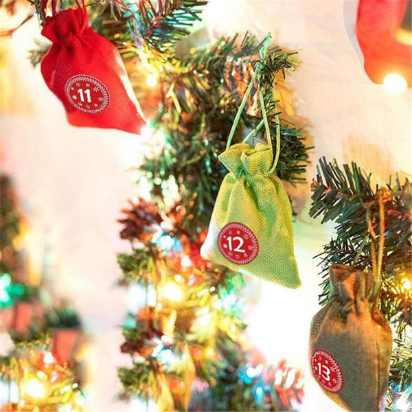 24pcs bundle jute gift bag christmas decorations for home 4 color set christmas ornaments gift candy bags
24pcs bundle jute gift bag christmas decorations for home 4 color set christmas ornaments gift candy bags