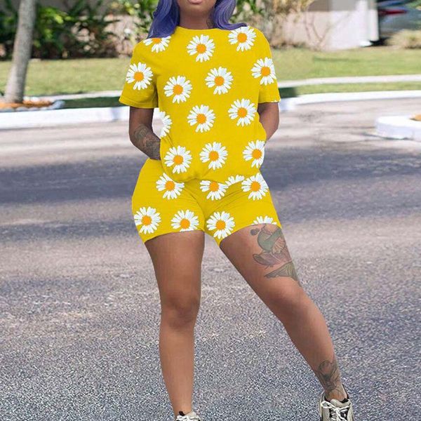 women's tracksuits o-neck daisy print tracksuit set short sleeve t-shirts female suit 2021 shorts ladies 2 pieces sets, Gray
women's tracksuits o-neck daisy print tracksuit set short sleeve t-shirts female suit 2021 shorts ladies 2 pieces sets, Gray