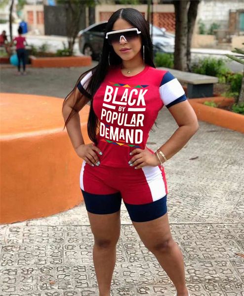 panelled designer womens tracksuits fashion letter printed womens clothing two piece set crew neck short sleeve short, Gray 
panelled designer womens tracksuits fashion letter printed womens clothing two piece set crew neck short sleeve short, Gray