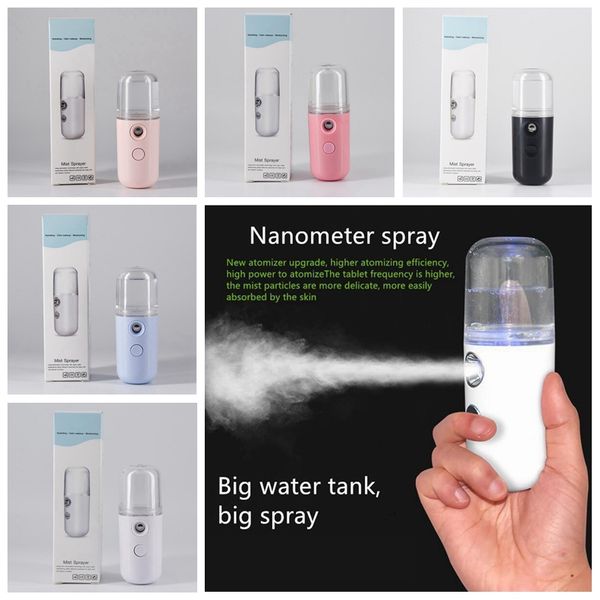 5colors mini nano mist sprayer facial body nebulizer steamer moisturizing skin care tools 30ml face spray party favor yya416 100pcs
5colors mini nano mist sprayer facial body nebulizer steamer moisturizing skin care tools 30ml face spray party favor yya416 100pcs
