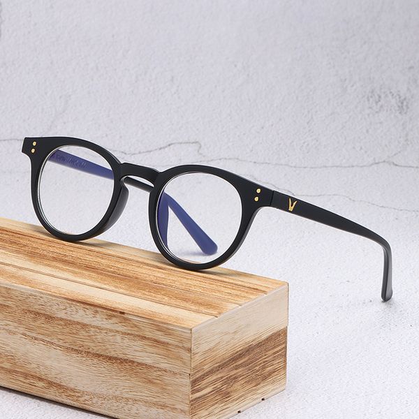 vintage fashion plastic round glasses frame clear classic rivets men accessories eyeglasses spectacle gaming glasses, Black
vintage fashion plastic round glasses frame clear classic rivets men accessories eyeglasses spectacle gaming glasses, Black