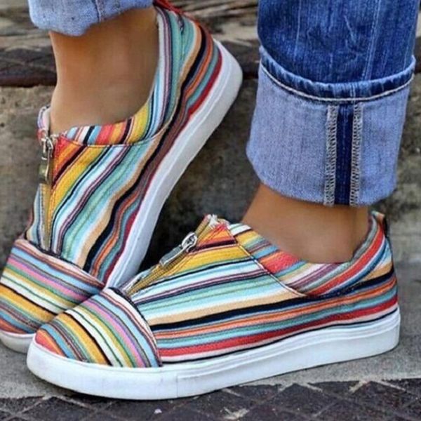 women canvas flats woman casual sneakers striped women's slip on loafers ladies comfort shoes female autumn footwear plus size, Black
women canvas flats woman casual sneakers striped women's slip on loafers ladies comfort shoes female autumn footwear plus size, Black