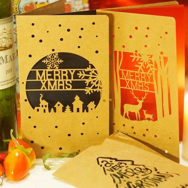 greeting cards hollow out merry christmas card, year card ,christmas gift folding 10pcs/lot
greeting cards hollow out merry christmas card, year card ,christmas gift folding 10pcs/lot
