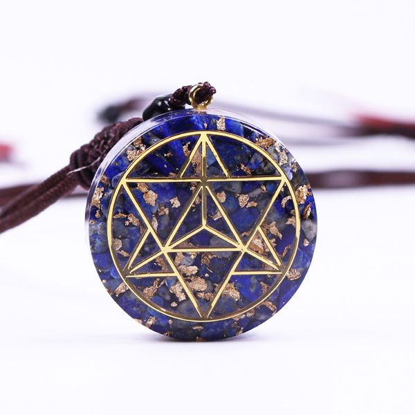 crystal orgone pendant natural stone crystal lapis lazuli orgonite emf protection for chakra healing energy generator, Silver 
crystal orgone pendant natural stone crystal lapis lazuli orgonite emf protection for chakra healing energy generator, Silver
