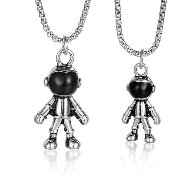 punk rock titanium steel astronaut pendants necklaces for men jewelry drop shipping, Silver
punk rock titanium steel astronaut pendants necklaces for men jewelry drop shipping, Silver