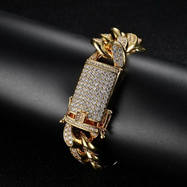 20mm wide men hip hop bracelets micro cubic zirconia miami cuban chains iced out bling bling jewelry 8inch/9inch, Black
20mm wide men hip hop bracelets micro cubic zirconia miami cuban chains iced out bling bling jewelry 8inch/9inch, Black