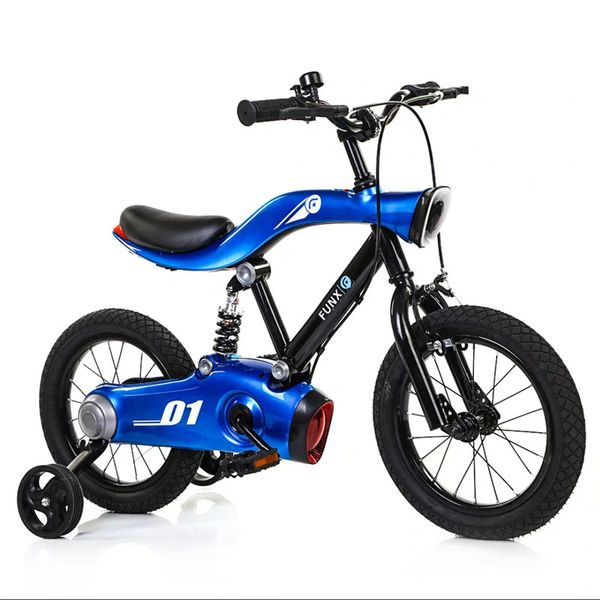 12/14/16 Inches Children Bicycle Led Light With Balance Wheel For 80 To 145cm Height Boys Or Girls