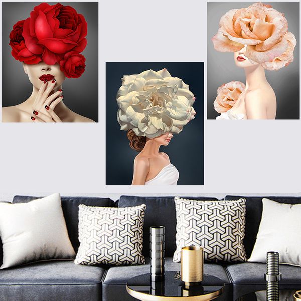 nordic wall art floral wing feather woman abstract fashion lady head flower canvas painting printed modular pictures home decor
nordic wall art floral wing feather woman abstract fashion lady head flower canvas painting printed modular pictures home decor