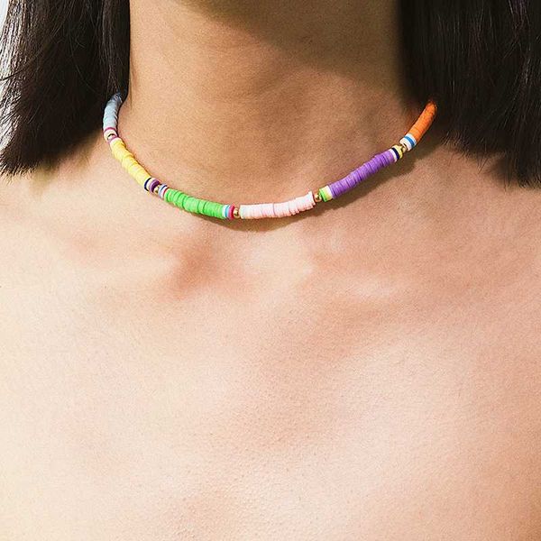 chokers ethnic colorful polymer clay chippings choker necklace for women vintage creative geometric neck chocker necklaces jewelry, Golden;silver
chokers ethnic colorful polymer clay chippings choker necklace for women vintage creative geometric neck chocker necklaces jewelry, Golden;silver