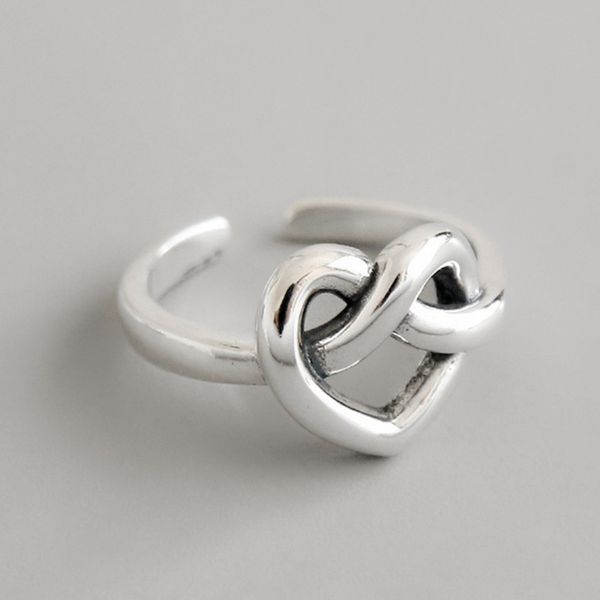 trendy knot love heart thai silver color ring simple woven open ring for women party gifts wholesale s-r632, Golden;silver
trendy knot love heart thai silver color ring simple woven open ring for women party gifts wholesale s-r632, Golden;silver