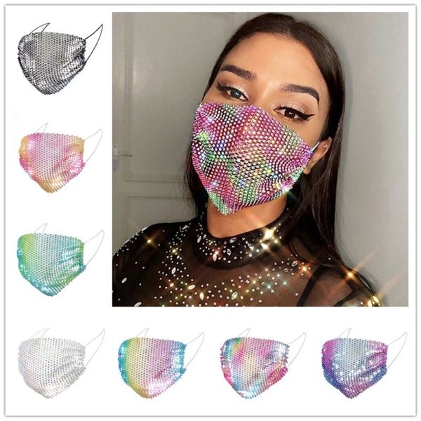 fashion mesh masks colorful bling diamond mask rhinestone grid net mask washable personalized night market hollow mask 
fashion mesh masks colorful bling diamond mask rhinestone grid net mask washable personalized night market hollow mask