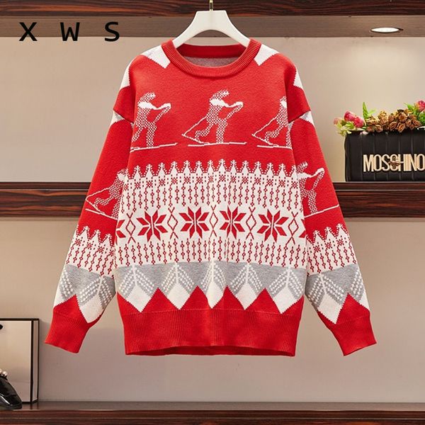 women's sweaters plus size women autumn winter vintage sweater 2021 long sleeve o neck kint christmas oversized pullover jersey mujer, White;black
women's sweaters plus size women autumn winter vintage sweater 2021 long sleeve o neck kint christmas oversized pullover jersey mujer, White;black