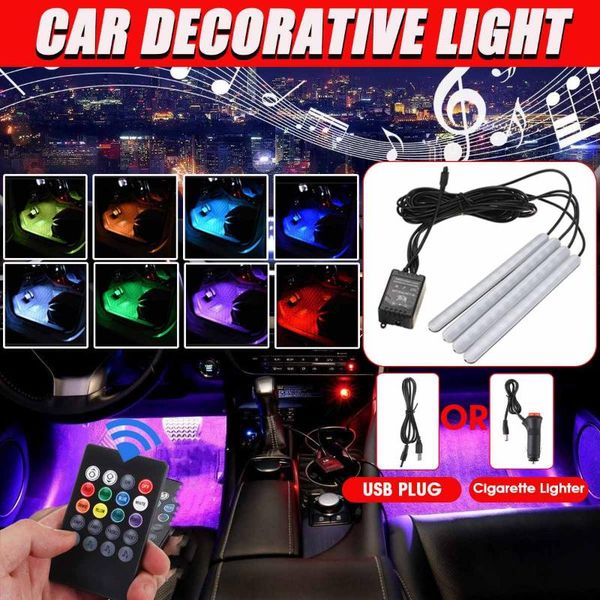 car rgb led atmosphere light strips interior decorative lights strip usb/cigarette lighter remote control foot lamps
car rgb led atmosphere light strips interior decorative lights strip usb/cigarette lighter remote control foot lamps