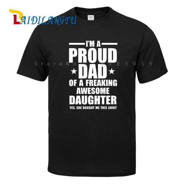 new summer funny i'm a proud dad of freaking awesome daughter t shirts men joke gift t-shirts cotton short sleeve fashion
new summer funny i'm a proud dad of freaking awesome daughter t shirts men joke gift t-shirts cotton short sleeve fashion