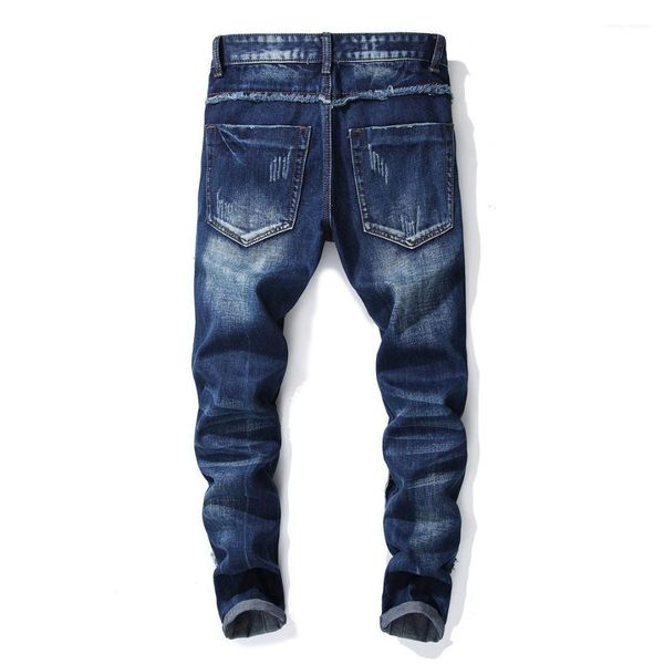 pleated washed casual clothing american and european style spparel solid color mens designer fashion jeans pencil pants light, Blue
pleated washed casual clothing american and european style spparel solid color mens designer fashion jeans pencil pants light, Blue
