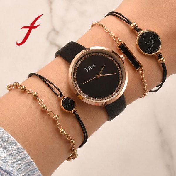 women's bracelet quartz watches women leather band strap watch analog wrist bracelet watch set bayan kol saati montre femme 2020, Slivery;brown
women's bracelet quartz watches women leather band strap watch analog wrist bracelet watch set bayan kol saati montre femme 2020, Slivery;brown