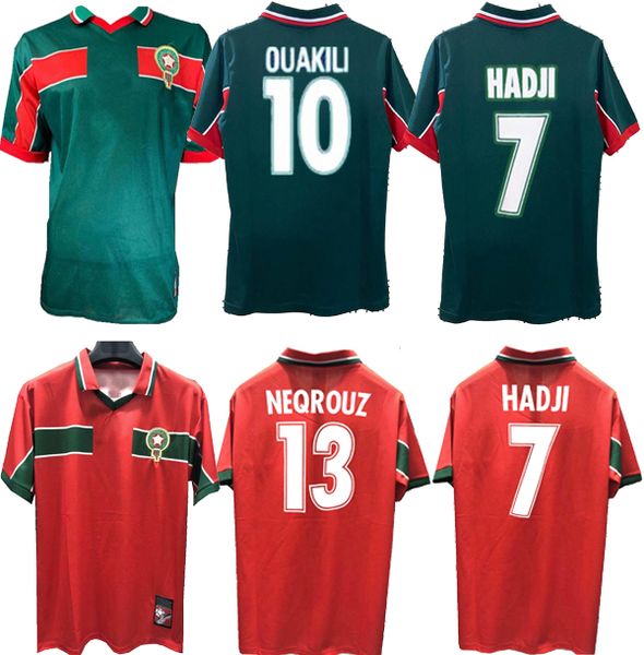 1998 morocco retro soccer jersey 98 99 maroc hadji bassir ouakili neqrouz abrami vintage classic old football shirt, Black;yellow
1998 morocco retro soccer jersey 98 99 maroc hadji bassir ouakili neqrouz abrami vintage classic old football shirt, Black;yellow