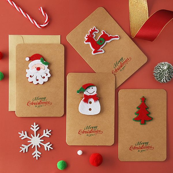 christmas kraft paper felt holiday wishes thanksgiving card diy gift decoration folding cards with envelope
christmas kraft paper felt holiday wishes thanksgiving card diy gift decoration folding cards with envelope