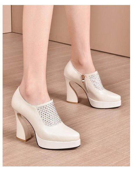 2020 new style thick heel round head deep-mouth thin shoes platform fashion high heels office party banquet women's leather, Black
2020 new style thick heel round head deep-mouth thin shoes platform fashion high heels office party banquet women's leather, Black