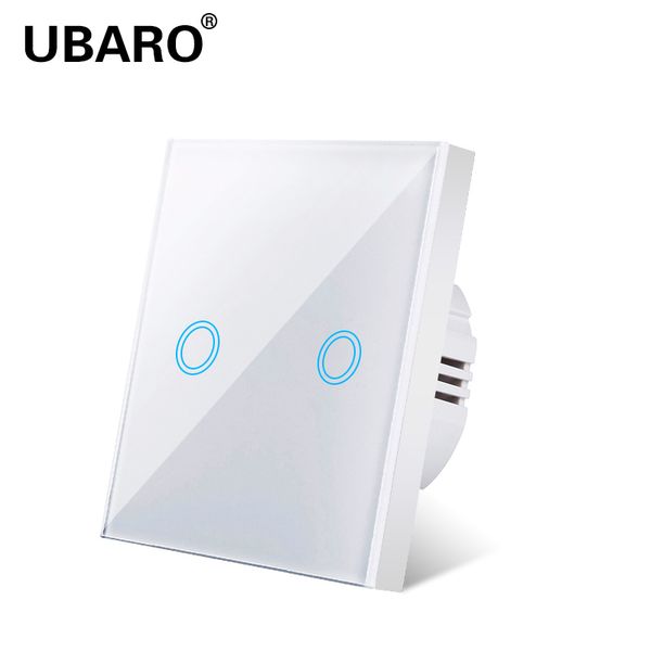 ubaro touch light switch eu/uk standard white crystal glass sensitive switches wall led interruptor ac100-240v 1/2/3gang
ubaro touch light switch eu/uk standard white crystal glass sensitive switches wall led interruptor ac100-240v 1/2/3gang