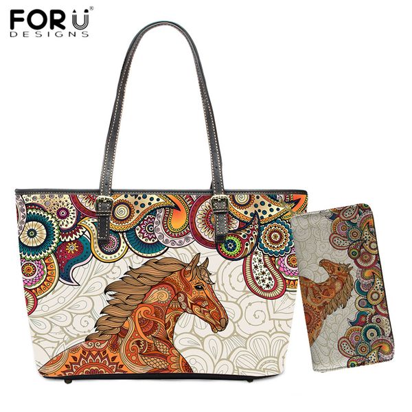 forudesigns leisure women handbags african style mandala horse print pu leather shoulder bags for ladies shopping purses totes
forudesigns leisure women handbags african style mandala horse print pu leather shoulder bags for ladies shopping purses totes