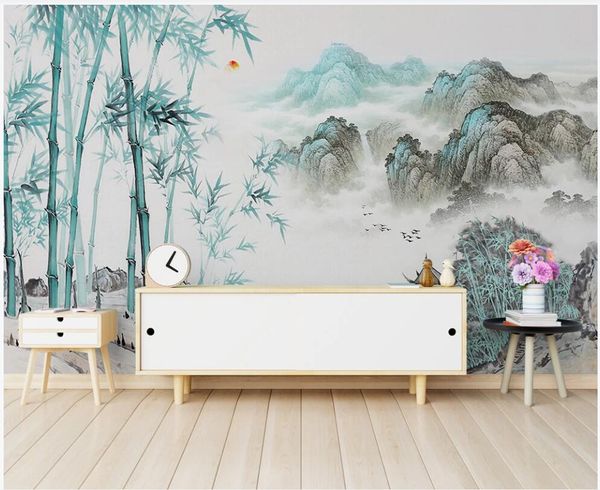 3d p wallpaper custom mural chinese style abstract ink landscape bamboo living room home decor wallpaper for walls in rolls
3d p wallpaper custom mural chinese style abstract ink landscape bamboo living room home decor wallpaper for walls in rolls