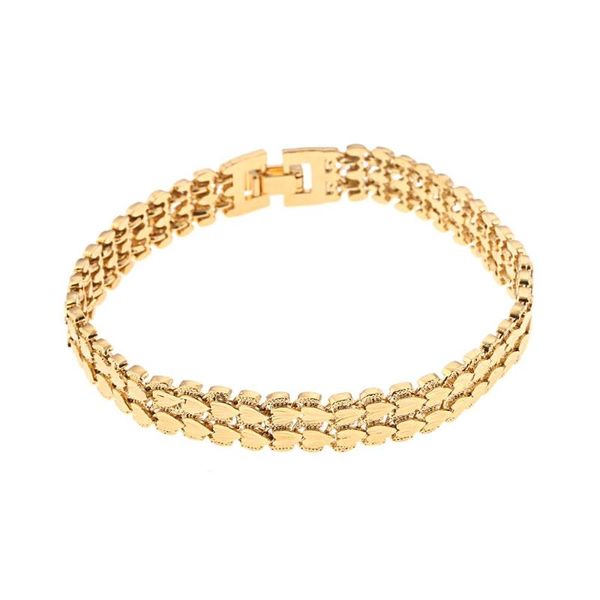 trendy fashion heart jewelry men gold color bracelet link chain bangle luxury jewelry gift, Black
trendy fashion heart jewelry men gold color bracelet link chain bangle luxury jewelry gift, Black