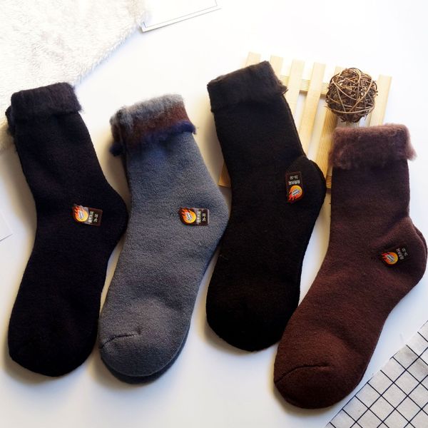 thickened fur woolen woolen winter warm solid color wool men's thickened terry long wool socks men's socks 6ofw7, Black
thickened fur woolen woolen winter warm solid color wool men's thickened terry long wool socks men's socks 6ofw7, Black