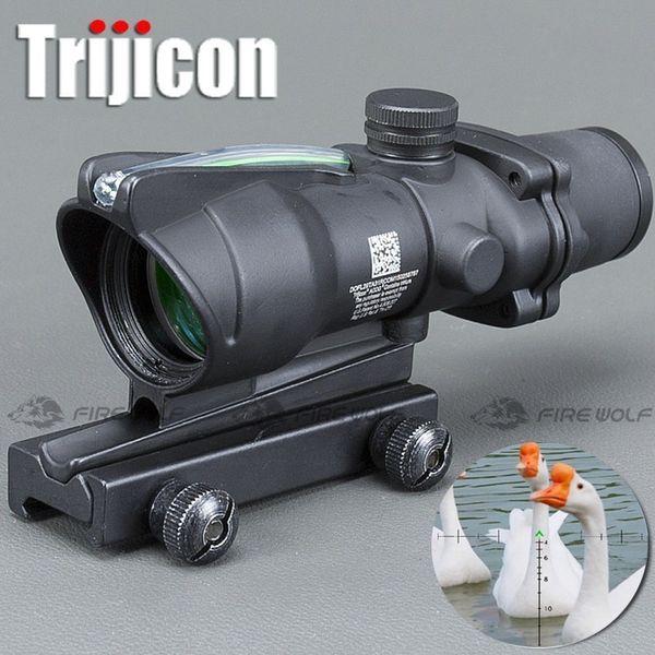 hunting riflescope acog 4x32 real fiber optics red dot illuminated chevron glass etched reticle tactical optical sight
hunting riflescope acog 4x32 real fiber optics red dot illuminated chevron glass etched reticle tactical optical sight
