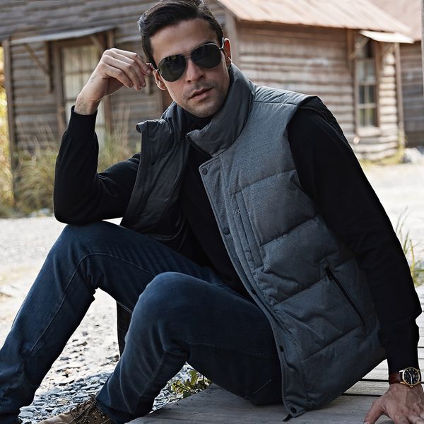 men's down & parkas winter vest men 2021 thicken warm white 70% duck jacket sleeveless coat stand collar size m-3xl zay1911, Black
men's down & parkas winter vest men 2021 thicken warm white 70% duck jacket sleeveless coat stand collar size m-3xl zay1911, Black