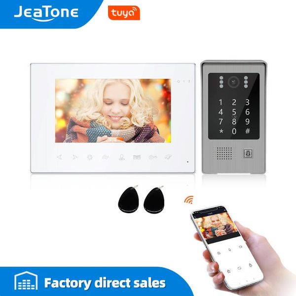 jeatone 7 inch tuya wifi video intercom for home video door phone 720p/ahd calling panel support password/cards/phone app unlock
jeatone 7 inch tuya wifi video intercom for home video door phone 720p/ahd calling panel support password/cards/phone app unlock