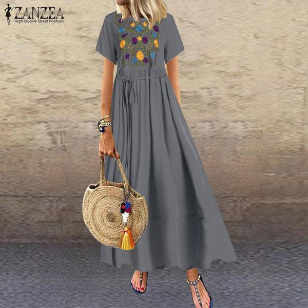 2020 zanzea women long shirts dress vintage embroidery dresses casual short sleeve summer vestidos beach party robe femme dress, Black;gray
2020 zanzea women long shirts dress vintage embroidery dresses casual short sleeve summer vestidos beach party robe femme dress, Black;gray