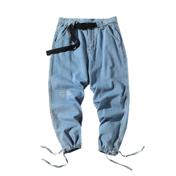 men's jeans 2021 streetwear jogger pants fashion casual male pencil denim trousers abz603, Blue
men's jeans 2021 streetwear jogger pants fashion casual male pencil denim trousers abz603, Blue