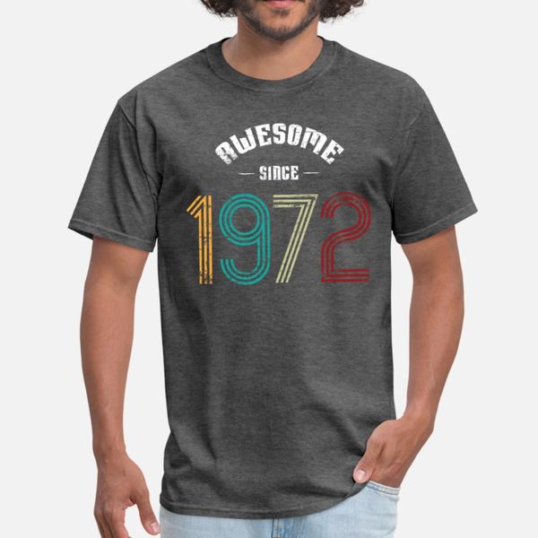 awesome since 1972 vintage for women and men t shirt men character 100% cotton euro size s-3xl natural summer style standard shirt, White;black
awesome since 1972 vintage for women and men t shirt men character 100% cotton euro size s-3xl natural summer style standard shirt, White;black