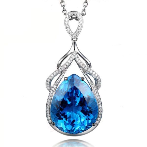european american fashion blue zircon ladies lovely party engagement necklaces pendants for women statement jewelry gifts, Silver
european american fashion blue zircon ladies lovely party engagement necklaces pendants for women statement jewelry gifts, Silver