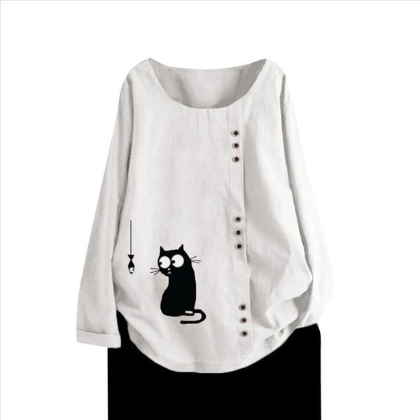 женская boho топы с длинным рукавом блузка летняя cats хлопчатобумажных и льняных daily o шея повседневная top рубашки блуза vetement femme, White
женская boho топы с длинным рукавом блузка летняя cats хлопчатобумажных и льняных daily o шея повседневная top рубашки блуза vetement femme, White