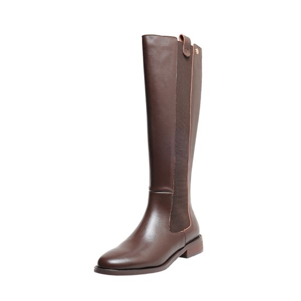 new style knee high boots genuine leather women boots warm winter classic motorcycle knight snow women shoes, Black
new style knee high boots genuine leather women boots warm winter classic motorcycle knight snow women shoes, Black