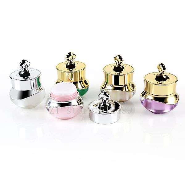 5g 20pcs acrylic empty crown cosmetic cream container,diy purple/white/pink/green portable jar, professional facial cream bottle
5g 20pcs acrylic empty crown cosmetic cream container,diy purple/white/pink/green portable jar, professional facial cream bottle